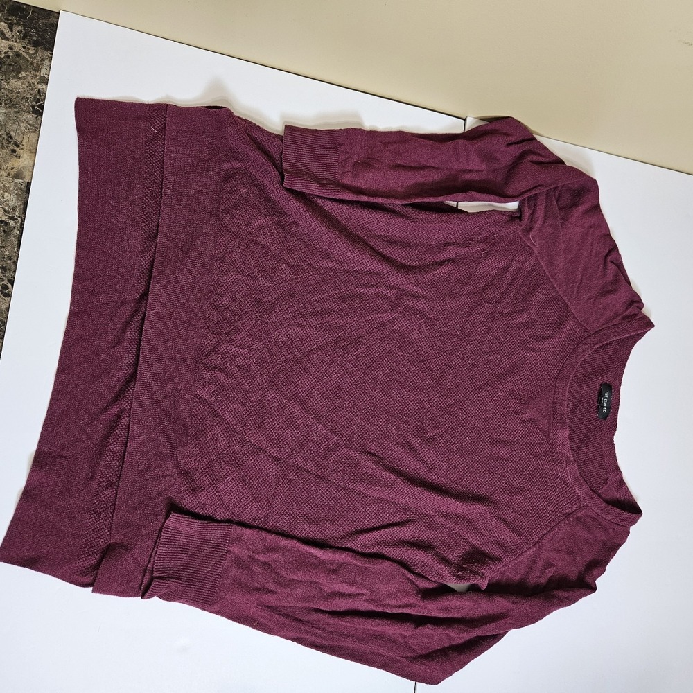 The Limited XXL Burgundy Cowl Neck Tunic Sweater Womens Long Sleeve